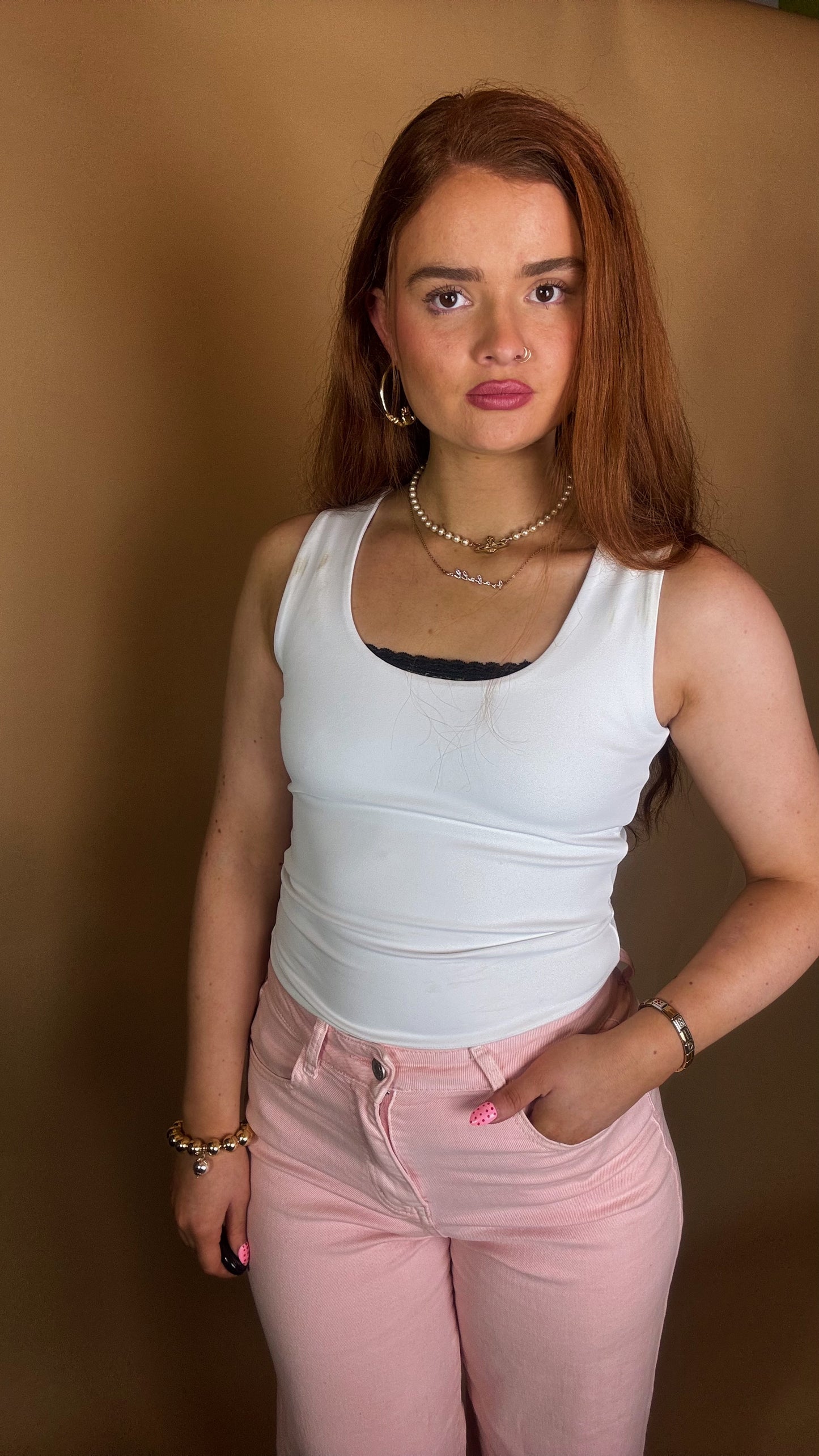 Polly Pastel Pink Jean