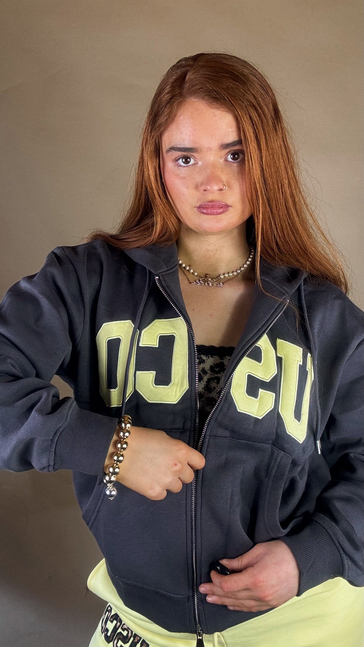 Saffron Double Zip Up