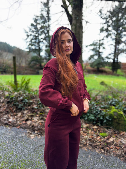 Burgundy KML x USCO LIMITED EDITION Fleece line set *size down*