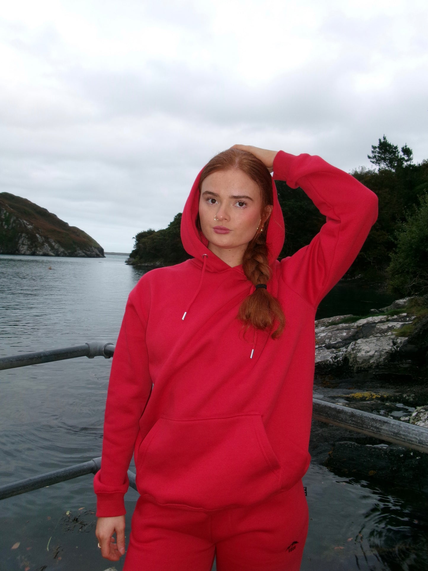 Scarlet 80% cotton SET *oversize hoodie*