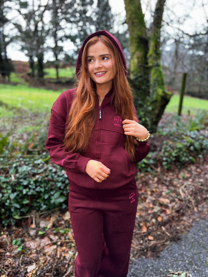 Burgundy KML x USCO LIMITED EDITION Fleece line set *size down*