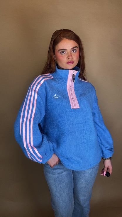 Hannah x4 Stripe Fleece size down. Pockets & draw string