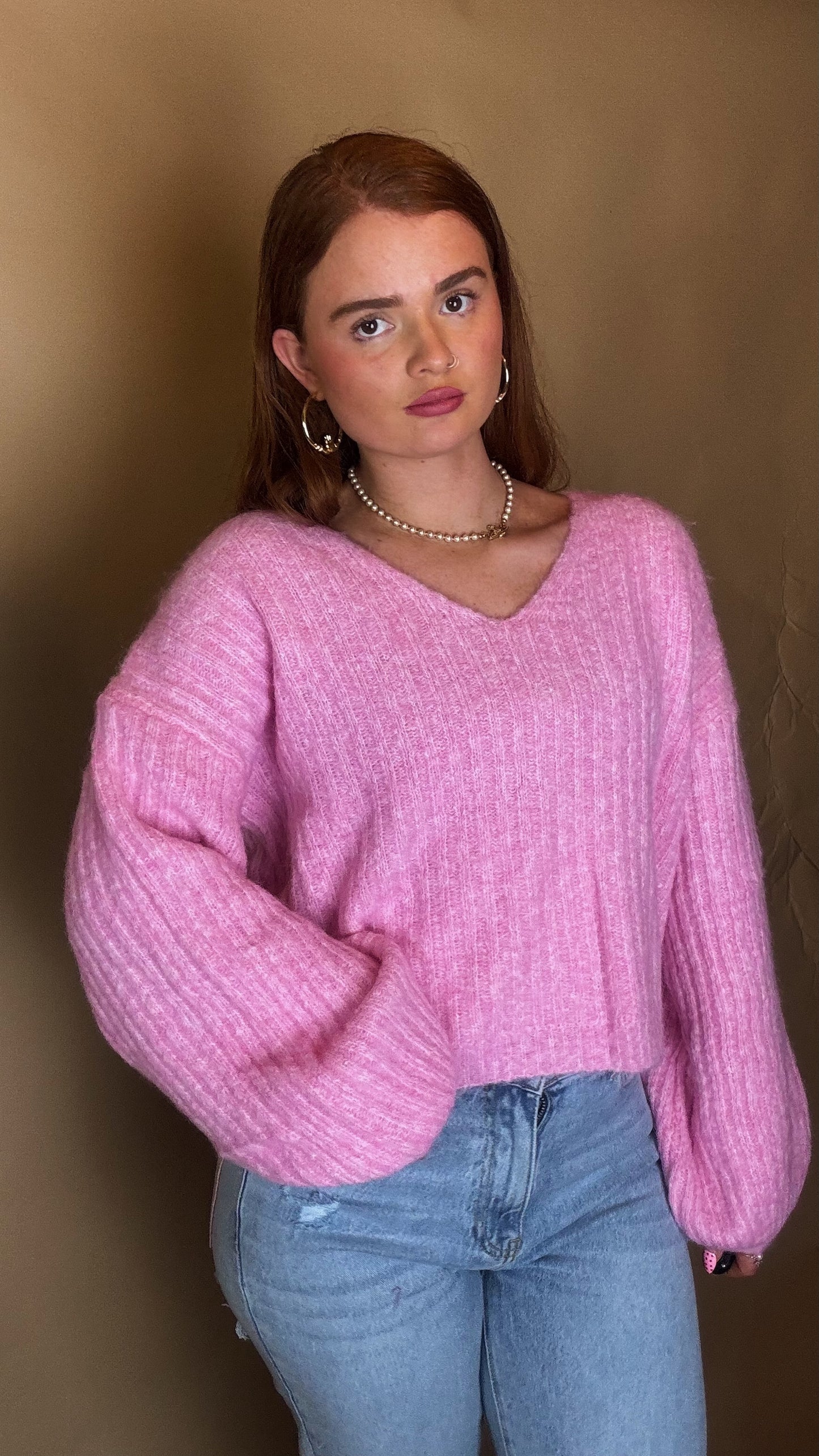 Kayleigh Balloon Sleeve Knit