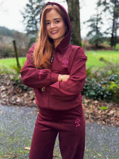 Burgundy KML x USCO LIMITED EDITION Fleece line set *size down*