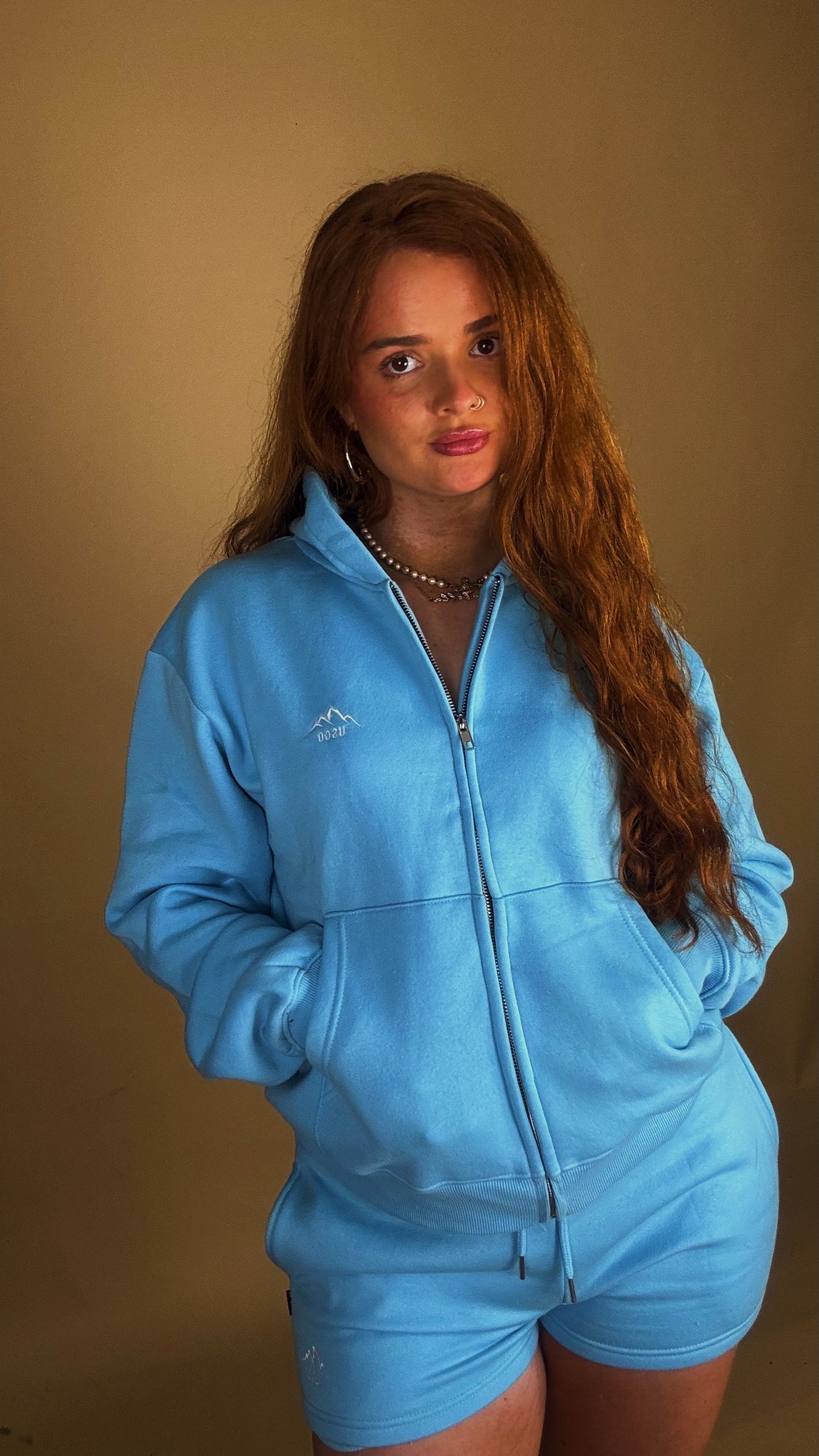 *shorts set* Brynn 80% cotton fleece line set.