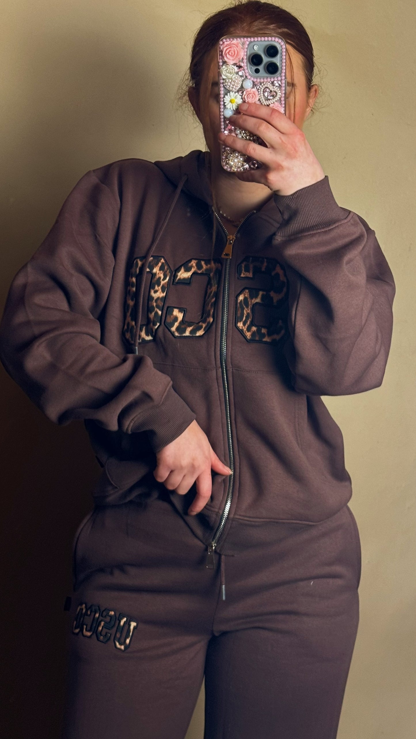 Leah 80% cotton SET fleece line set *oversize, size down*