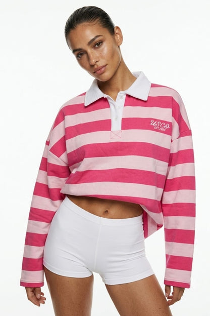 Bianca 80% Cotton Rugby Top