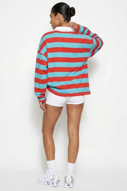 Jade 80% Cotton Rugby Top