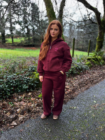 Burgundy KML x USCO LIMITED EDITION Fleece line set *size down*