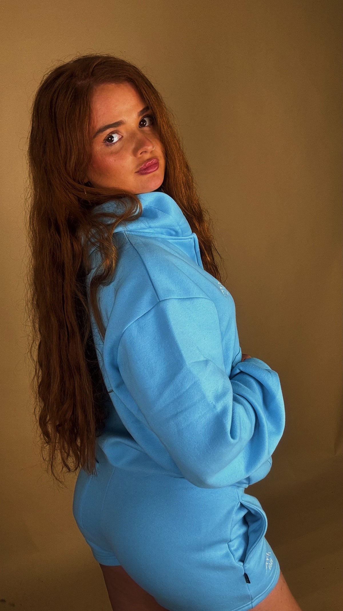 *shorts set* Brynn 80% cotton fleece line set.