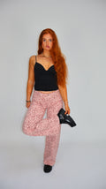 Lily Pink Leopard Dad Fit Denim