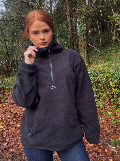 100% cotton Charlie unisex fleece limited edition with zipped pocket and hood