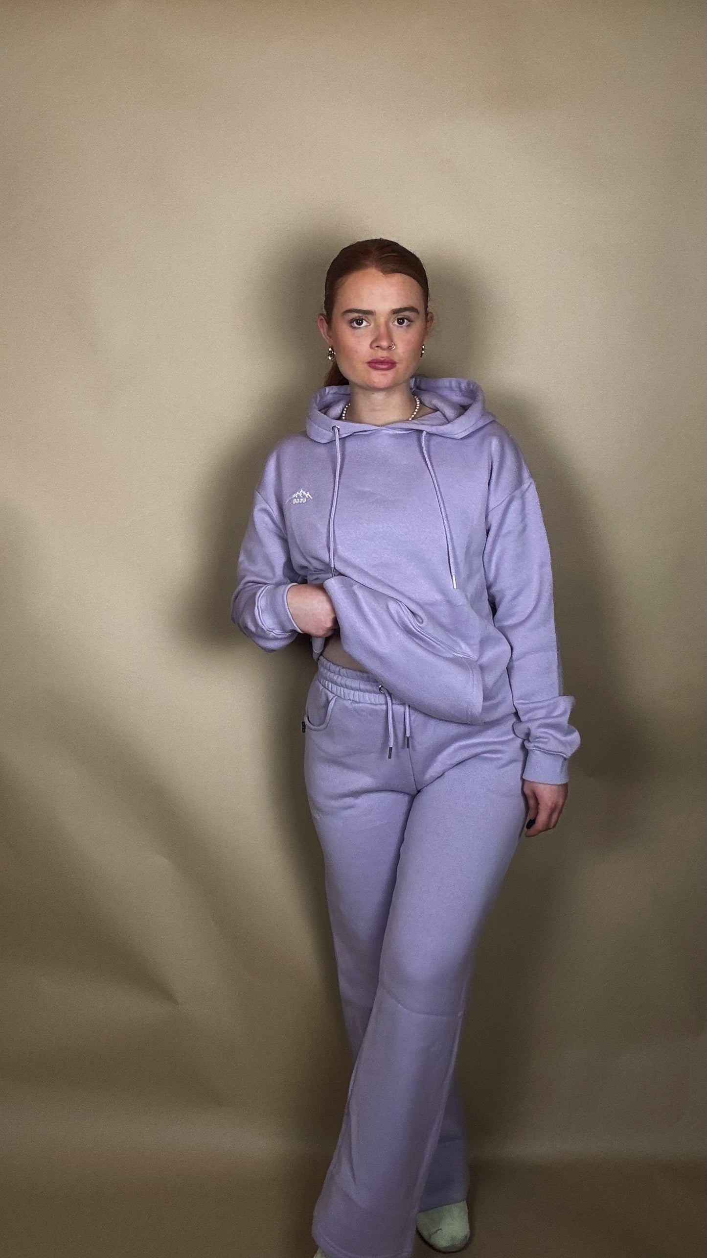 Sadie 80% cotton SET *oversize hoodie* size down