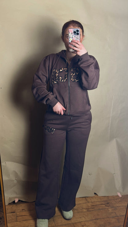 Leah 80% cotton SET fleece line set *oversize, size down*