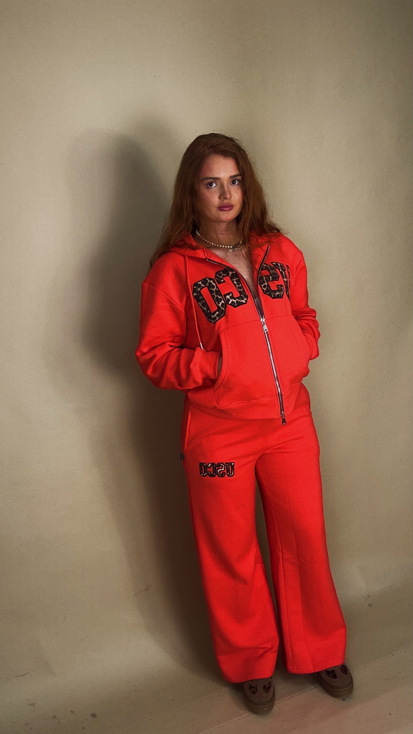 Baywatch Red set Bex 80% cotton fleece line set