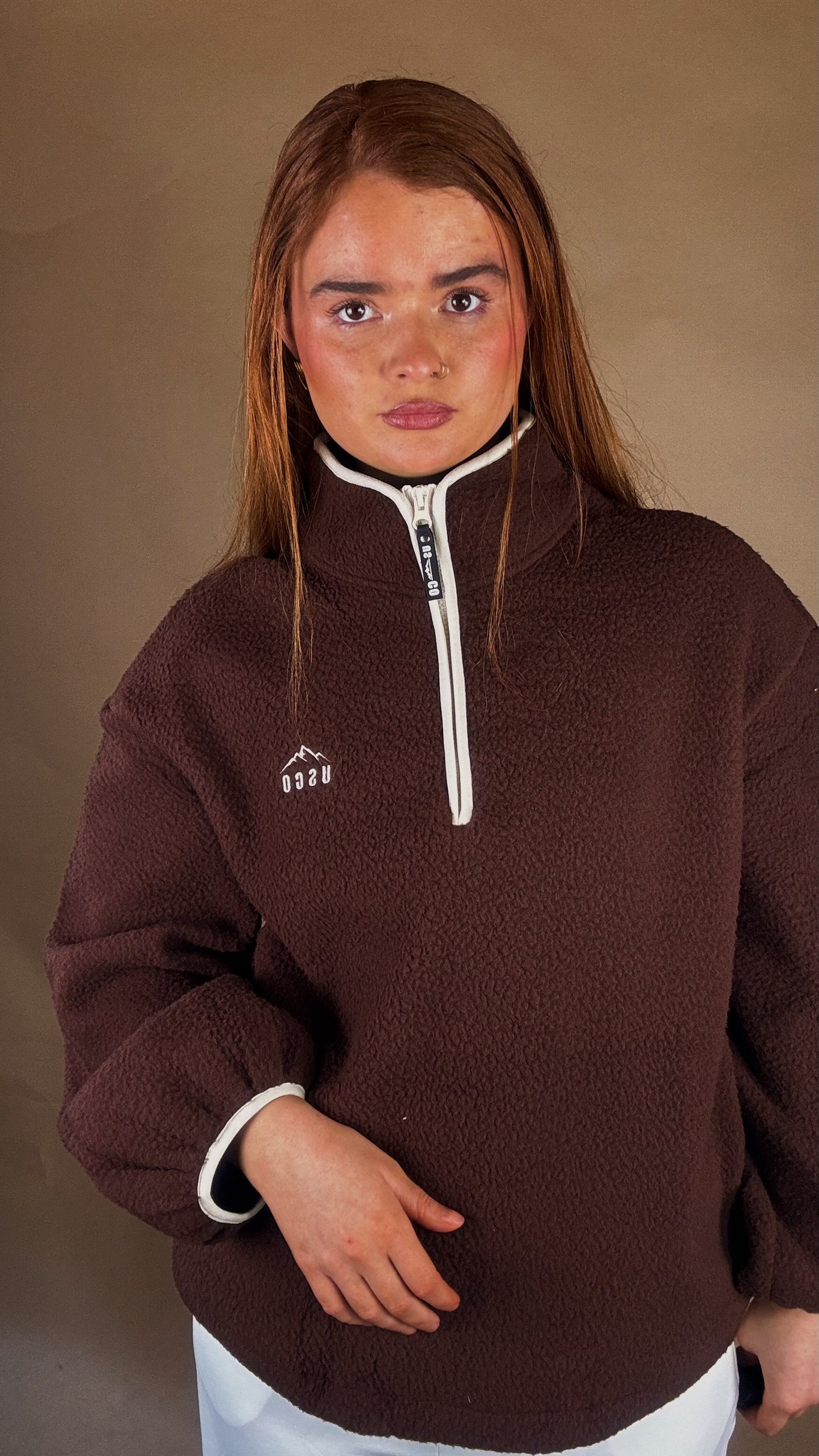 Monica Balloon Sleeve fleece (pockets + drawstring)