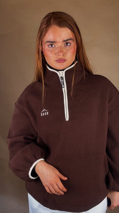 Monica Balloon Sleeve fleece (pockets + drawstring)