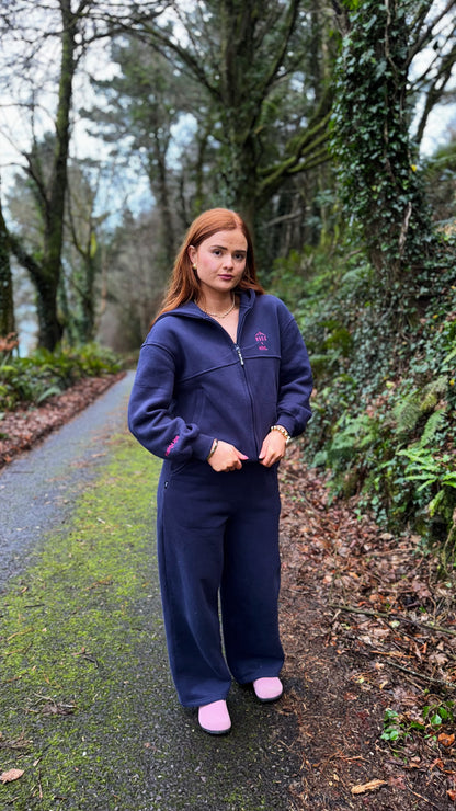 Navy KML x USCO LIMITED EDITION Fleece line set *size down*