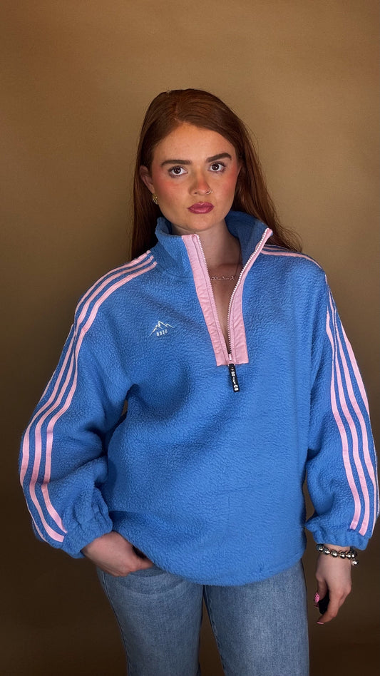 Hannah x4 Stripe Fleece size down. Pockets & draw string