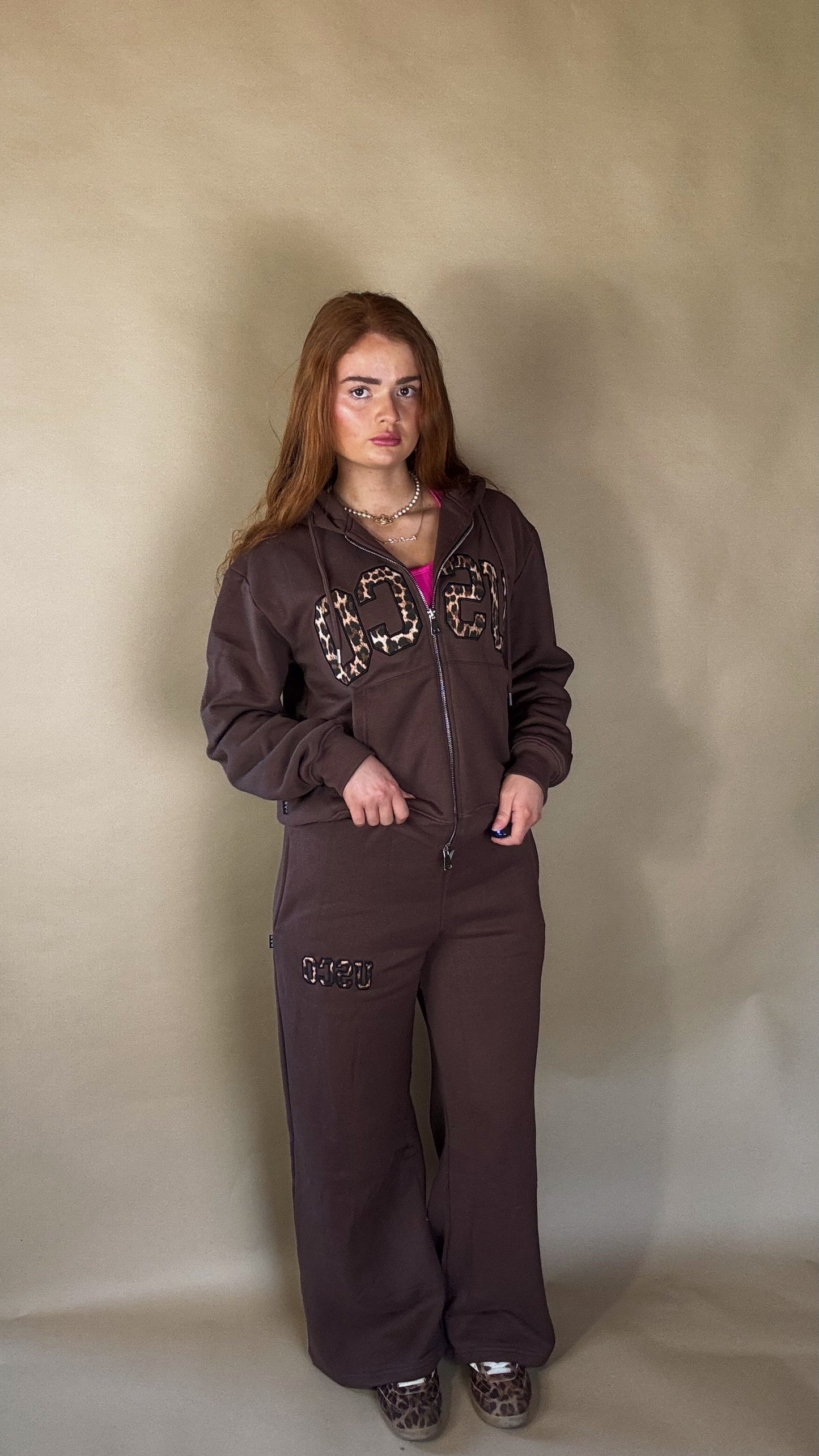Leah 80% cotton SET fleece line set *oversize, size down*
