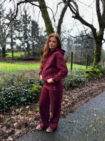 Burgundy KML x USCO LIMITED EDITION Fleece line set *size down*