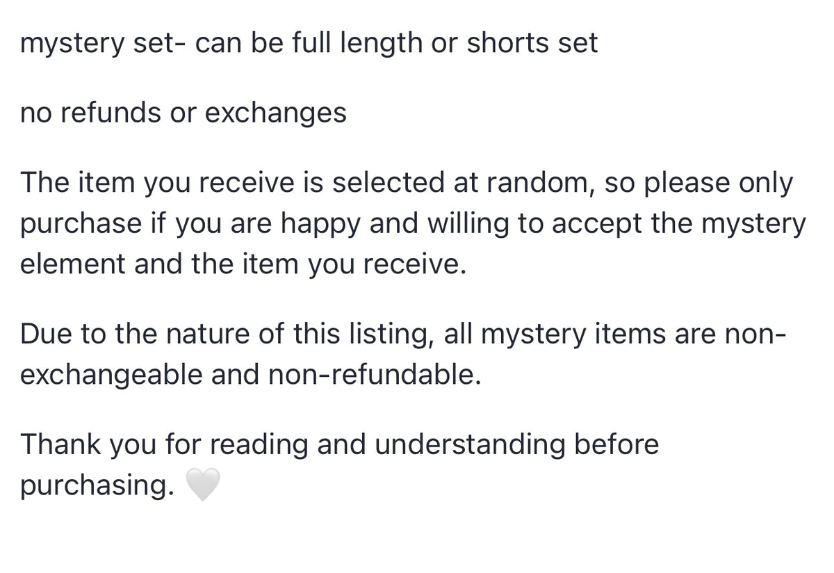 Mystery set
