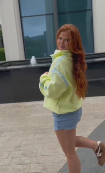 Daisy Full Zip Fleece (Pockets + Drawstring)