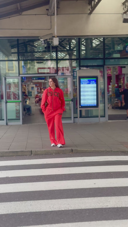 Baywatch Red set Bex 80% cotton fleece line set