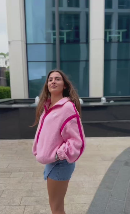Olivia Full Zip Fleece. Pockets + Drawstring)